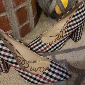 NWOT Sam Edelman Red, Black, Cream pumps